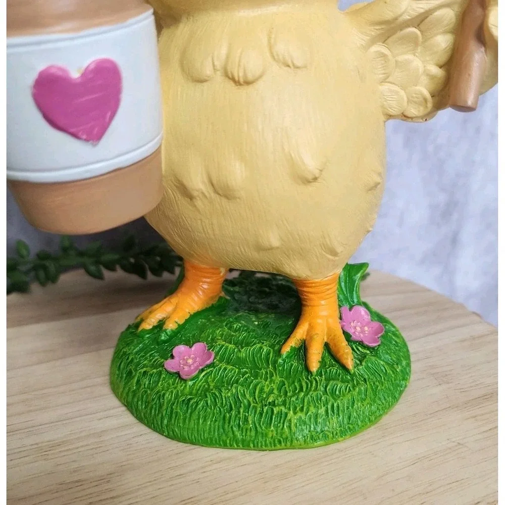 Easter Spring Chick Bunny Pink Heart Sunglasses Figurine Tabletop Decor 9.5